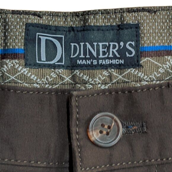 NWT Diner's Mans Fashion Brown Classic Fit Men's Chino Pants Size 36 - Picture 4 of 10